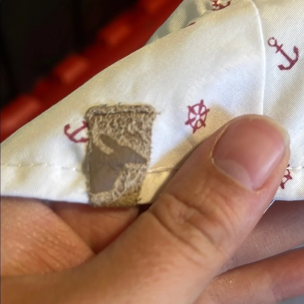 White and Red Patterned Kids Sun Hat - Picture 2 of 2